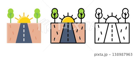 Summer Vacation Adventure Road Trip 138987963