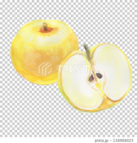 水彩で描いた梨のイラスト 水彩で描いた梨のイラスト 138988025