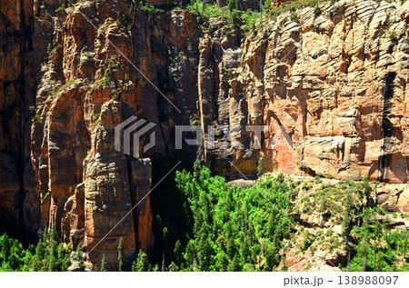 Aerial View Red Rock Country surrounding Sedona Arizona 138988097