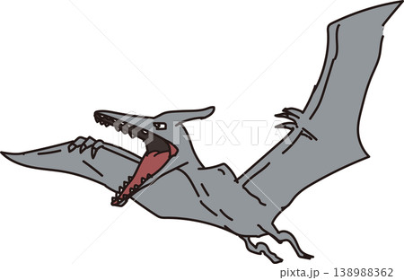 プテラノドン_フラットイラスト プテラノドン_フラットイラスト 138988362