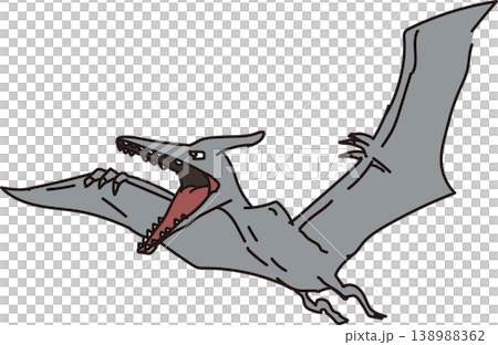 プテラノドン_フラットイラスト プテラノドン_フラットイラスト 138988362