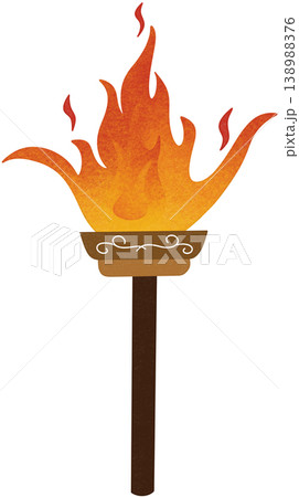 burning fire torch 138988376