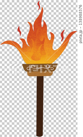 burning fire torch 138988376