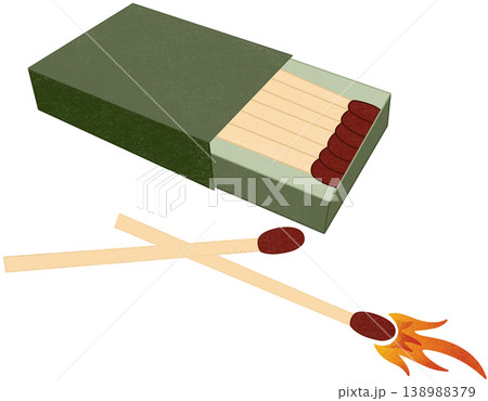 green box matchstick green box matchstick 138988379
