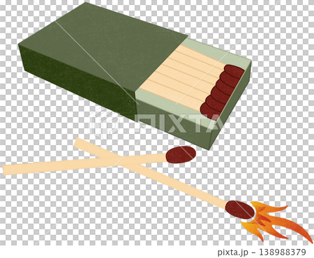 green box matchstick green box matchstick 138988379