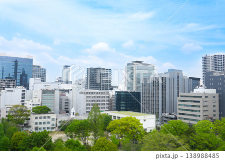 名古屋市伏見のオフィス街と緑豊かな風景 都市風景 ビジネス街 名古屋市伏見のオフィス街と緑豊かな風景 都市風景 ビジネス街 138988485