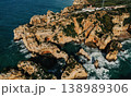 Aerial view of rocky coastal 138989306