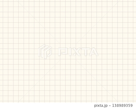 ベージュとグレーのシンプルグリッド背景 方眼紙チェック素材 横長 4対3 138989359