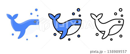 Majestic Ocean Giant Blue Whale 138989557