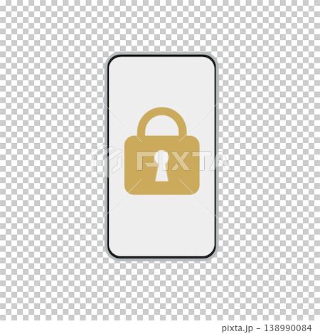 Smartphone security lock icon, privacy protection image Smartphone security lock icon, privacy protection image 138990084