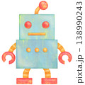 シンプルなロボットのイラスト おもちゃ 138990243
