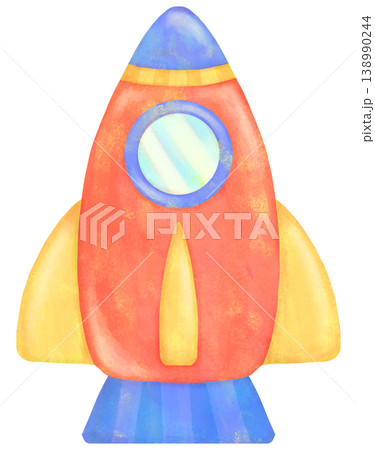 カラフルなロケットのイラスト 138990244