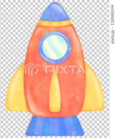 カラフルなロケットのイラスト 138990244