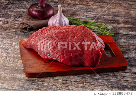 Raw red beef meat fillet Raw red beef meat fillet 138993478