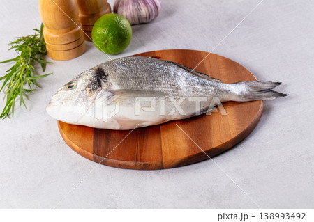 Raw fresh uncooked dorada fish 138993492