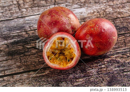 Ripe sweet juicy exotic maracuya Ripe sweet juicy exotic maracuya 138993513
