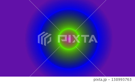 Deep Purple and Neon Green Radial Aura Gradient 138993763