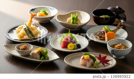 豪華な和食のコース料理（日本料理・旅館・料亭・懐石料理） 138993922