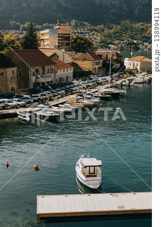 Amazing view of Kotor old city and the sea in a sunny day. Amazing view of Kotor old city and the sea in a sunny day. 138994119