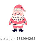 Simple and cute Santa Claus on white background 138994268