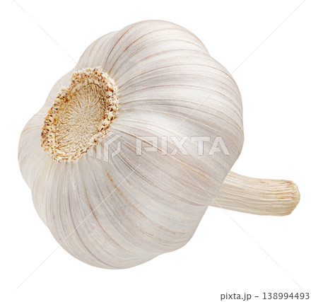 One garlic bulb isolated on white background with clipping path 138994493