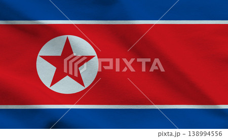 North Korea flag represents the nations independence and sovereignty in a striking display of colors and symbolism 138994556