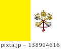 Celebrating independence day with the vatican citys flag majestically waving in the breeze 138994616