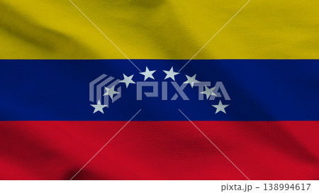 Sovereignty represented through the vibrant colors of the Venezuelan flag waving in the wind Sovereignty represented through the vibrant colors of the Venezuelan flag waving in the wind 138994617