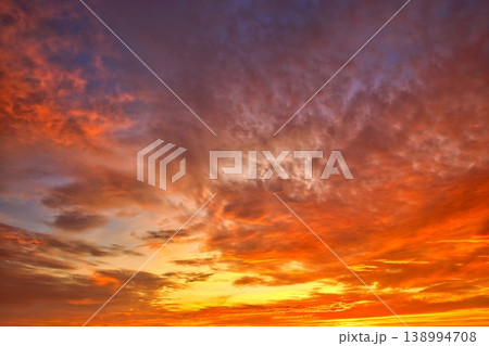 Hot Clouds New Zealand Sunset Sky Replacement Hot Clouds New Zealand Sunset Sky Replacement 138994708