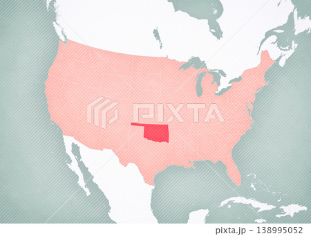 Map of United States of America - Oklahoma Map of United States of America - Oklahoma 138995052
