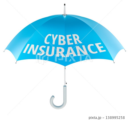 Insurance Protection concept with blue umbrella. 3D rendering 138995258
