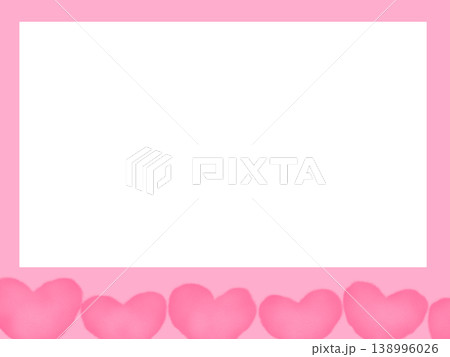 ハートのフレームイラスト 138996026