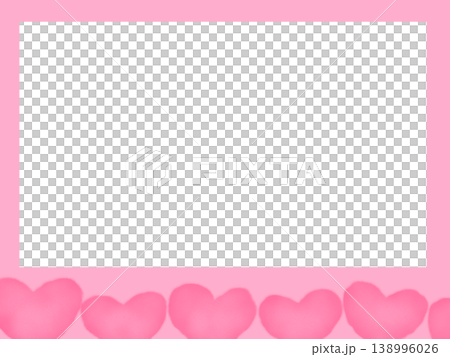 ハートのフレームイラスト 138996026