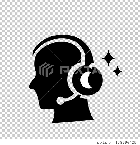 A black person icon representing the AI voice assistant and support staff. A black person icon representing the AI voice assistant and support staff. 138996429