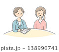 カウンセリングを受ける女性のイラスト 138996741