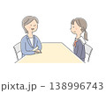 女子中学生と女性カウンセラーのイラスト 138996743