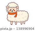 マフラーを巻いた羊 138996904