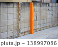 補強されたブロック塀 138997086