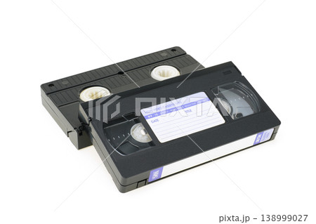古いVHSビデオテープ　表面裏面 138999027