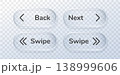 Swipe up arrow button glass icon ui text symbol next. This circle interface features a scroll left right vector with a slide down triangle sign for a minimal page sticker set 138999606