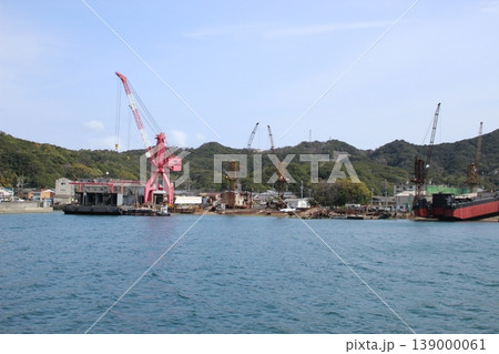 造船所 淡路島 瀬戸内海 兵庫県 造船所 淡路島 瀬戸内海 兵庫県 139000061