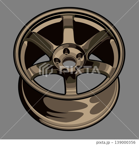 Car wheel illustration for conceptual design. Car wheel illustration for conceptual design. 139000356
