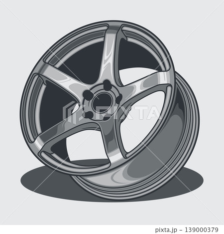 Car wheel illustration for conceptual design.  139000379