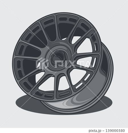 Car wheel illustration for conceptual design.  139000380