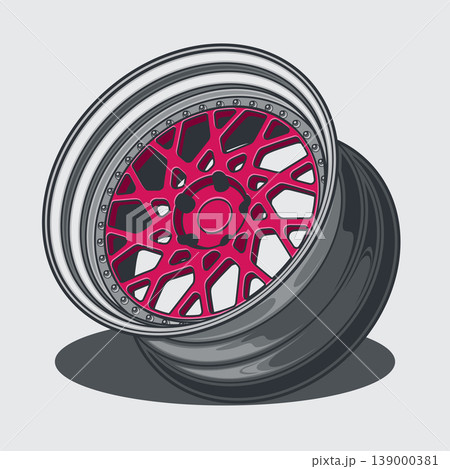 Car wheel illustration for conceptual design.  139000381