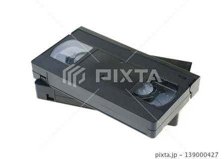 古いVHSビデオテープ 表面 古いVHSビデオテープ 表面 139000427