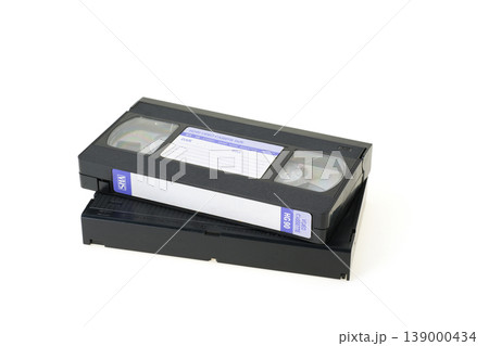 古いVHSビデオテープ 表面 古いVHSビデオテープ 表面 139000434