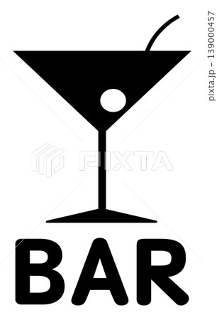 BAR(バー)のアイコン 黒 BAR(バー)のアイコン 黒 139000457