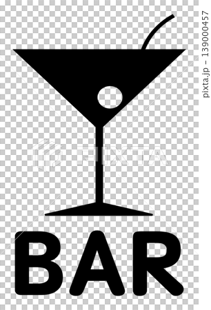 BAR(バー)のアイコン 黒 BAR(バー)のアイコン 黒 139000457