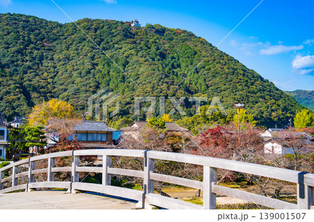 【日本百名橋】【日本100名城】晩秋の錦帯橋と岩国城9　山口県岩国市 139001507